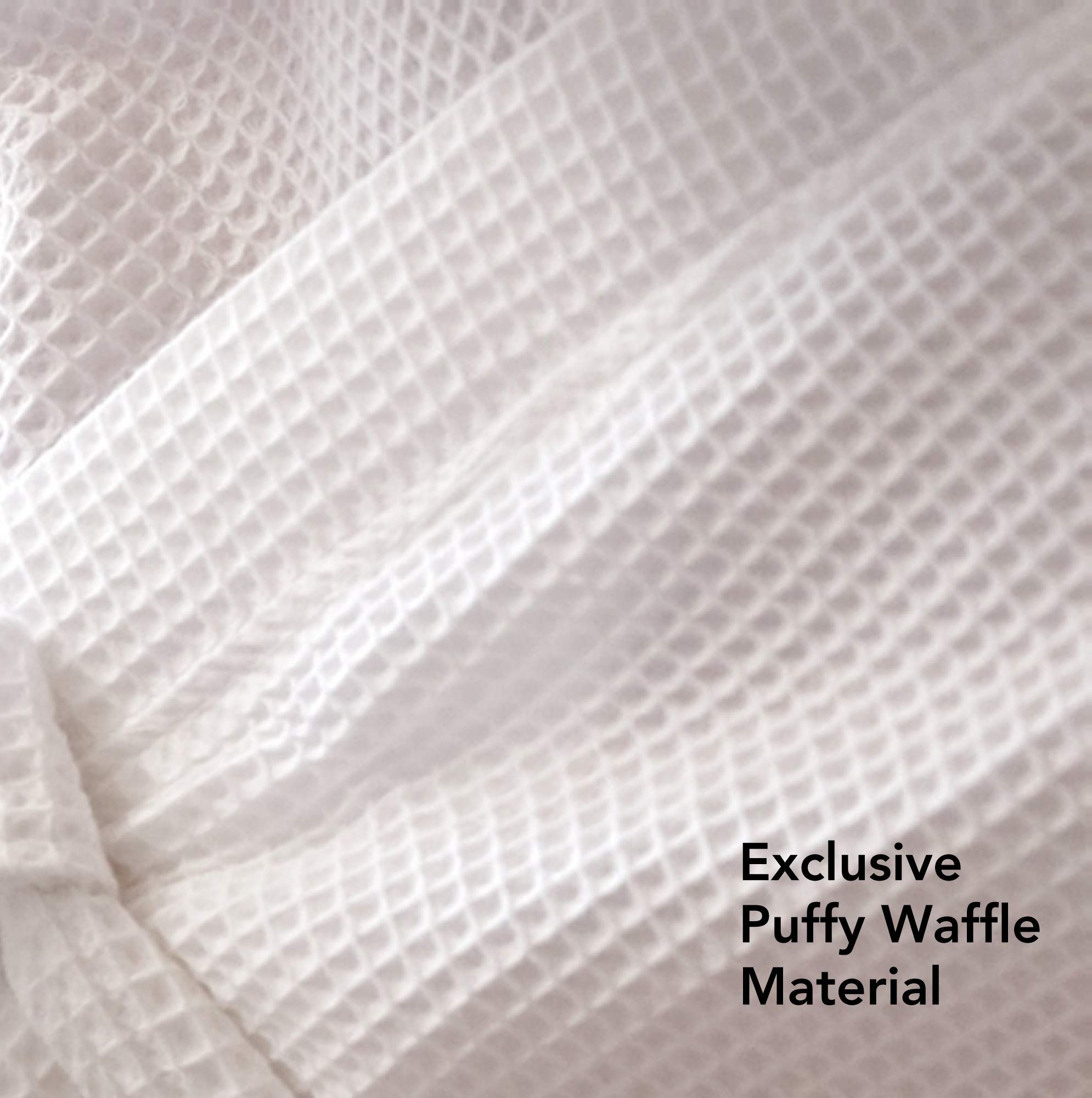 Luxury MONARCH Square Waffle Spa Kimono Robe - Ultra Soft Hotel Bathrobe for Women & Men | Perfect for Spa, Bath, Poolside & Relaxation at Home | Cypress Color