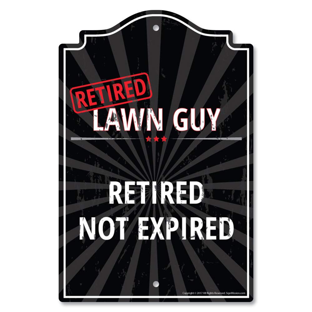 Retired Lawn Guy Sign - Funny Retirement Gift for Men & Women - Indoor/Outdoor Wall Plaque - Personalized Home, Office & Bedroom Decor - Perfect for Retirement Parties & Gag Gifts