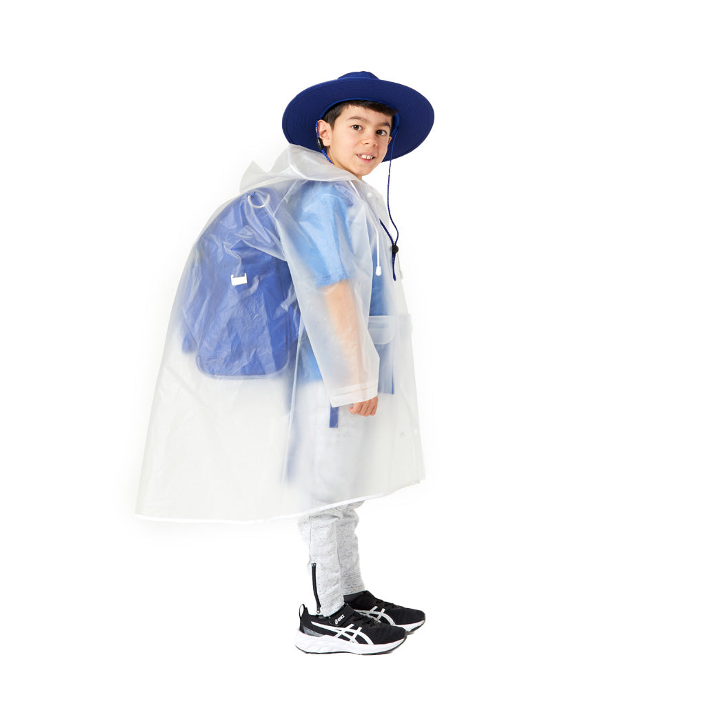 Waterproof Kids Raincoat for Boys & Girls - Medium Size for Ages 5-7 | Lightweight Hooded Jacket for School, Outdoor Play & Rainy Day Adventures