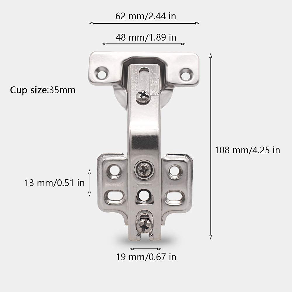 2-Pack 135 Degree Corner Cabinet Door Hinges - Soft Close Bifold Hinges for Kitchen Cabinets | Perfect for Space-Saving Storage & Cabinet Organization