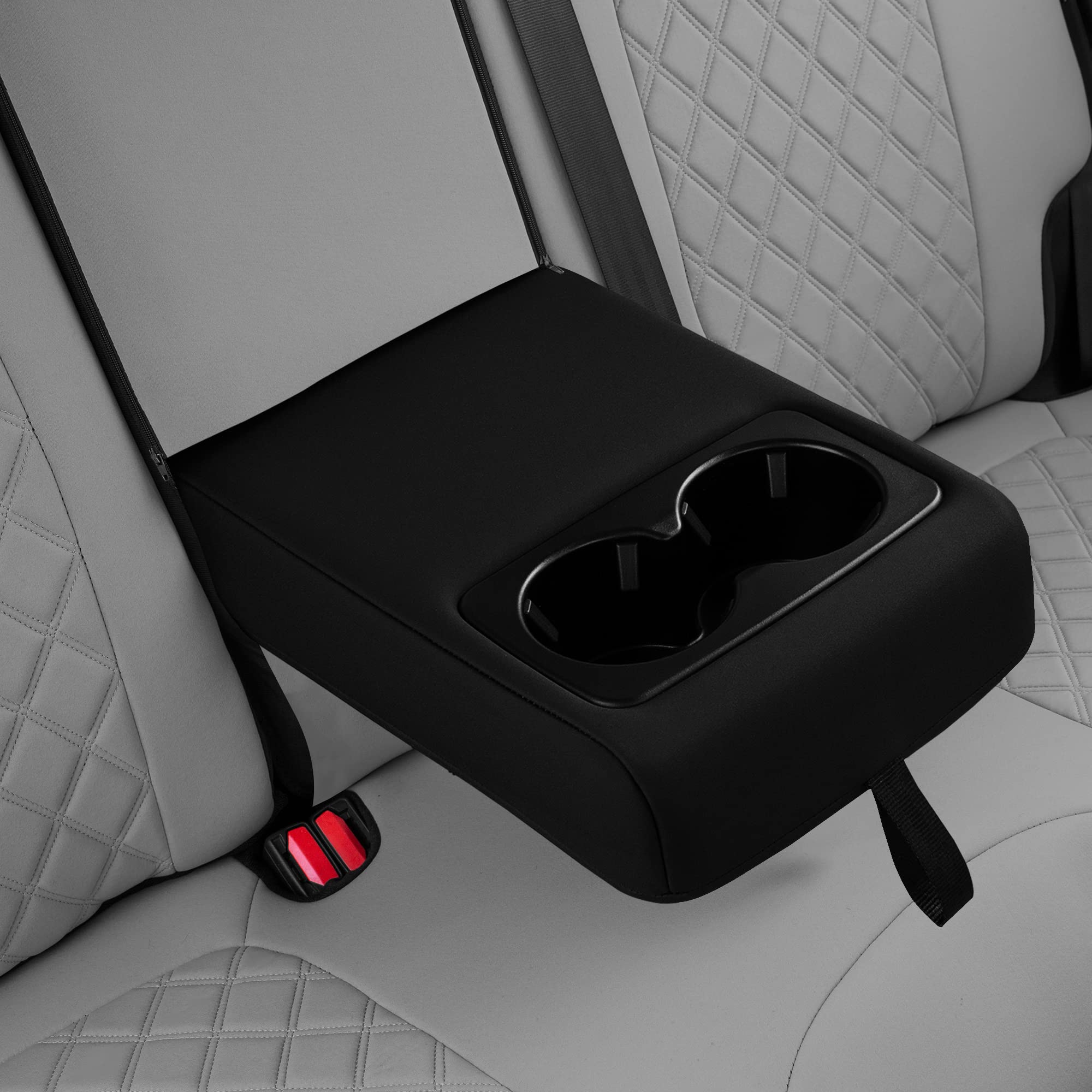 FH Group Custom Fit Neoprene Seat Covers for 2021-2024 Ford Bronco Sport - Water Resistant Neosupreme Full Set in Solid Gray | Perfect for Off-Roading, Camping & Daily Protection