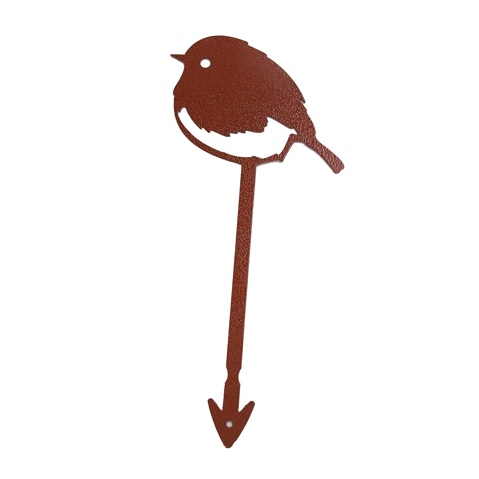 Powder Coated Garden Stakes with Chickadee Design - Rust-Resistant Metal Plant Markers for Outdoor Flower Beds, Vegetable Gardens & Lawn Decor (Set of 6) | Perfect for Spring Planting, Backyard Landscaping and Bird Lover Gifts