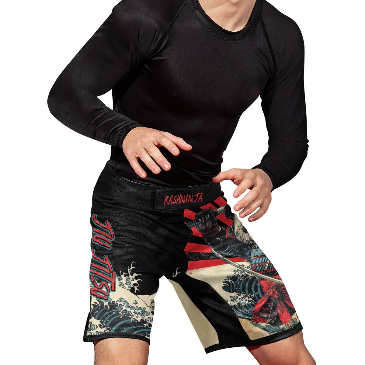 Men's MMA Fight Shorts - BJJ Boxing Wrestling Jiu Jitsu Grappling Shorts for Combat Training & Competition | Perfect for MMA, Brazilian Jiu-Jitsu, Muay Thai & Martial Arts Practice