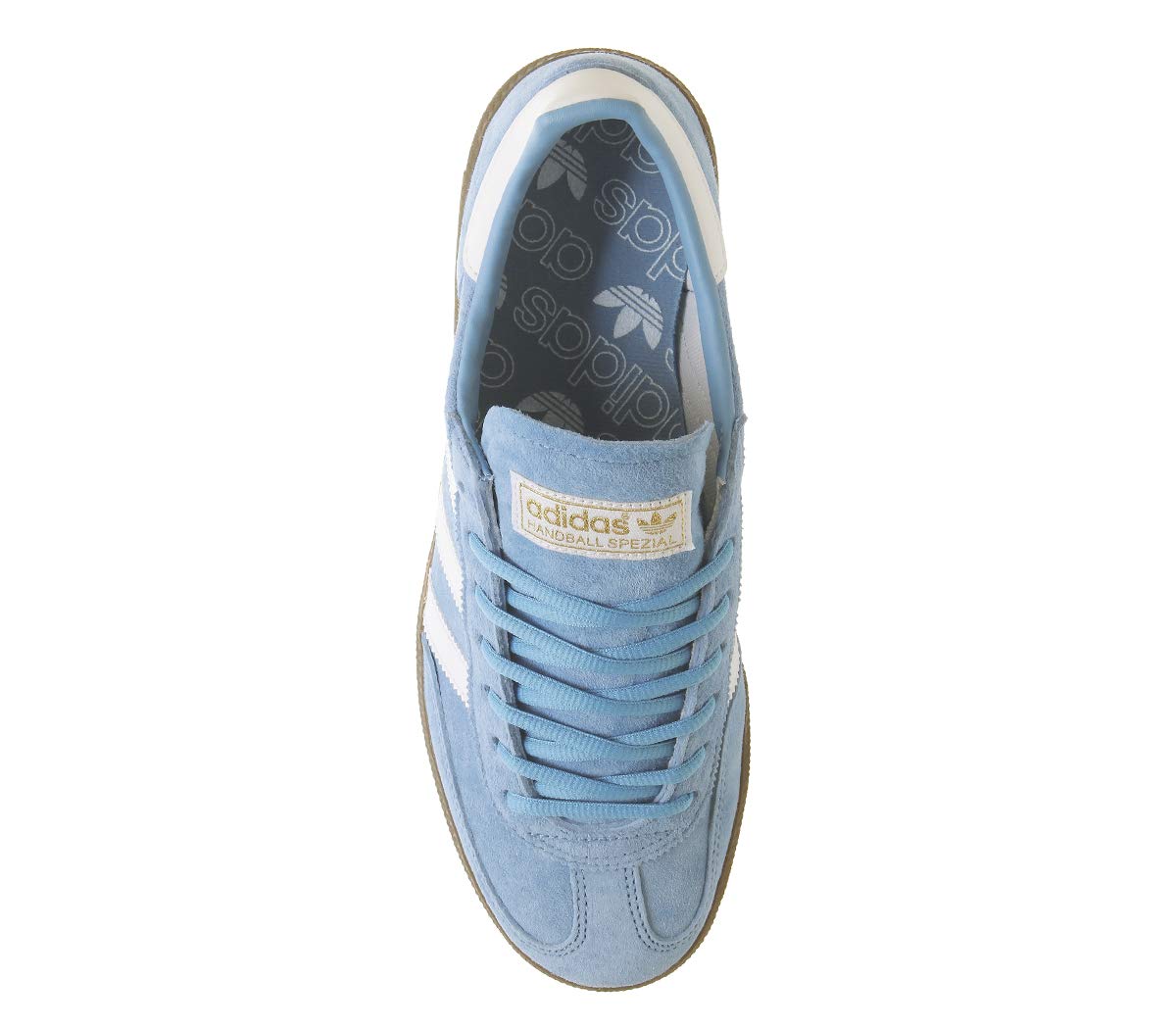 Adidas Men's Handball Spezial Gymnastics Shoes - Blue Light Blue & White Gum5 Sole | UK Size 8.5 | Perfect for Indoor Sports, Training & Casual Wear