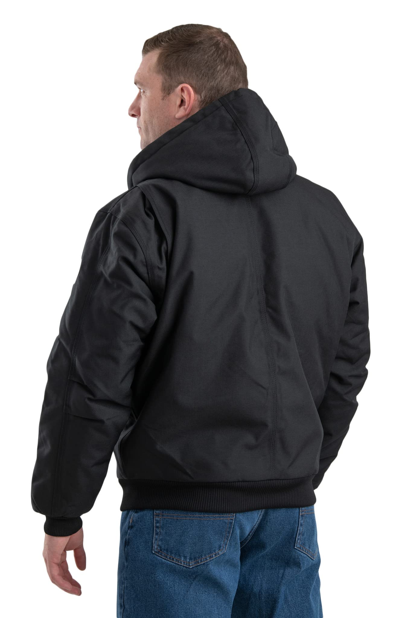 Berne Men's Insulated Hooded Jacket for Winter Outdoor