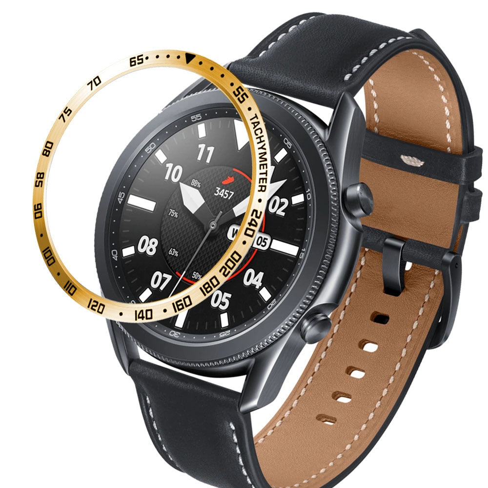 Samsung Galaxy Watch Bezel Ring - Premium Stainless Steel Rotating Bezel Cover for Galaxy Watch 4/5/6 (42mm/44mm/46mm) - Perfect for Fitness Tracking, Outdoor Adventures & Everyday Style