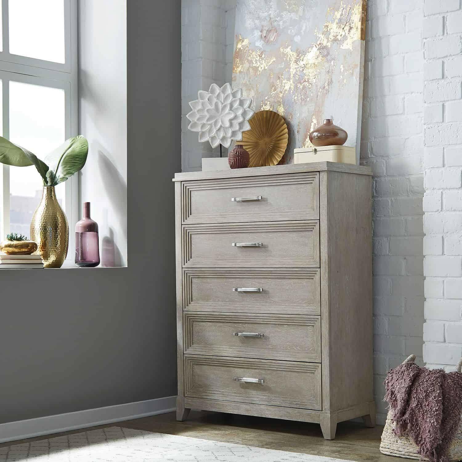 Belmar 902 Br41 Wooden Storage Chest - Stylish Home Organization for Bedroom, Living Room & Office