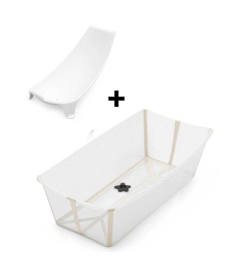 Stokke Flexi Bath® Baby Bathtub with Stand - Foldable & Portable Infant Tub for Newborns to Toddlers - Perfect for Home, Travel & Outdoor Use