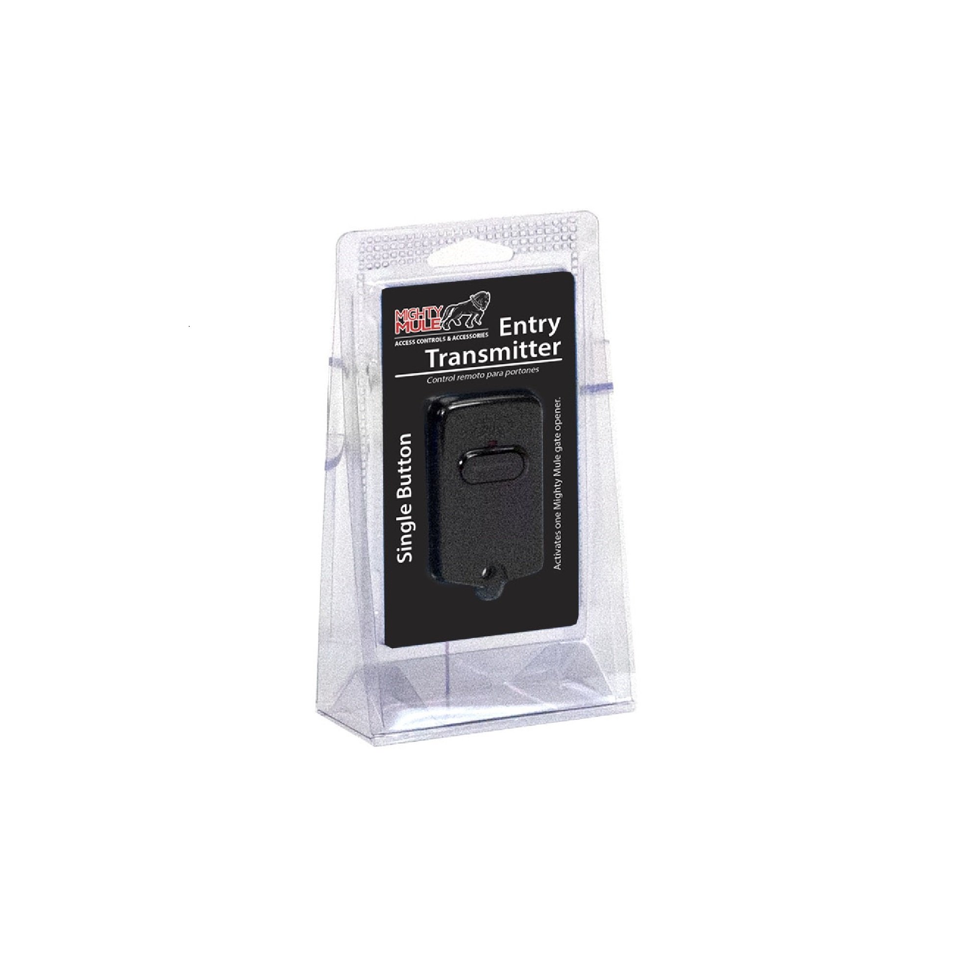 Mighty Mule FM135 Single Button Gate Opener Remote - Black | Wireless Garage & Driveway Access Control for Home Security