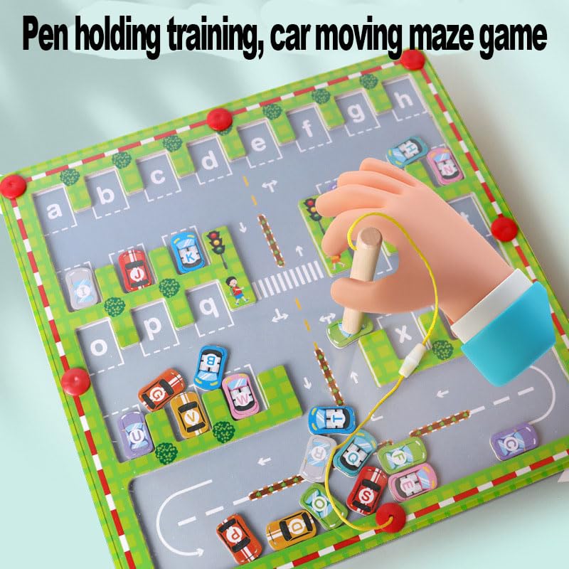 Magnetic Alphabet Maze Board - ABC Learning Toys for Toddlers Ages 3-5 | Montessori Fine Motor Skills Educational Toy | Perfect Gift for 3 4 5 Year Old Boys & Girls | Great for Preschool Classroom & Homeschool Learning Activities