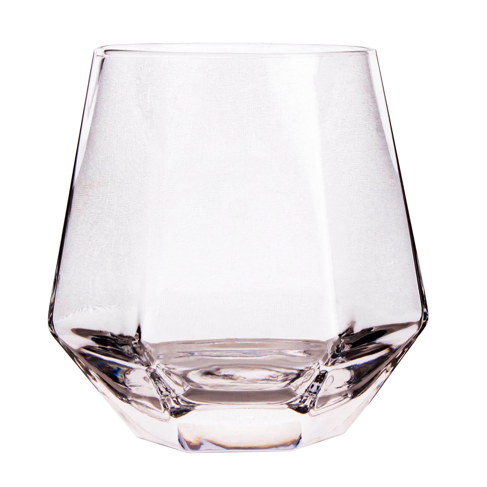 BarConic® Diamond Shape 10oz Rocks Glasses - Set of 4, 6 or 8 - Premium Whiskey, Bourbon & Cocktail Drinking Glasses for Home Bar, Parties & Gifts