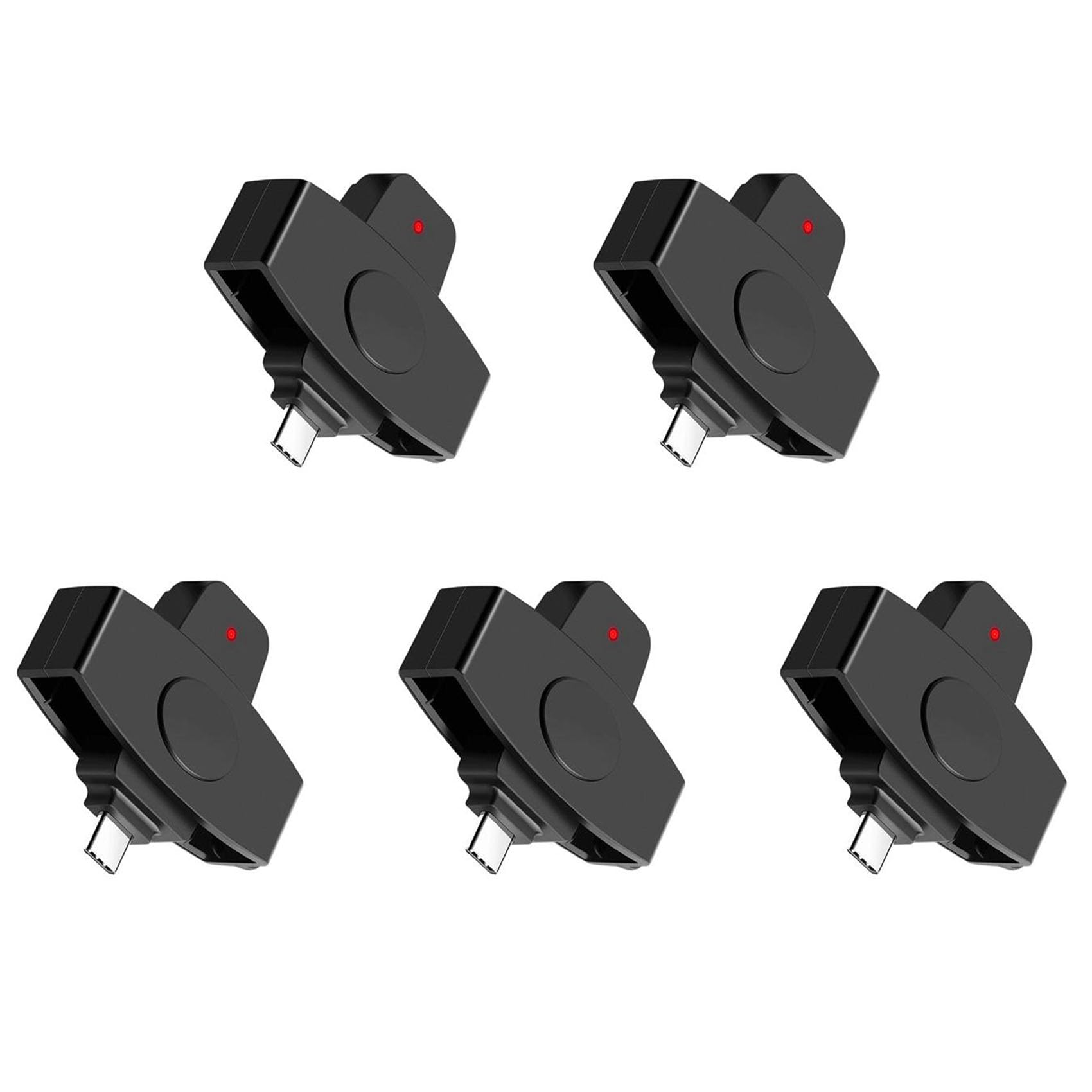 Ronlok 5X CSCR3 Smart Card Reader - USB Type-C for Bank, Tax, SIM, IC & ID Cards - Secure & Fast Card Reading for Online Banking, Tax Filing & Digital Security