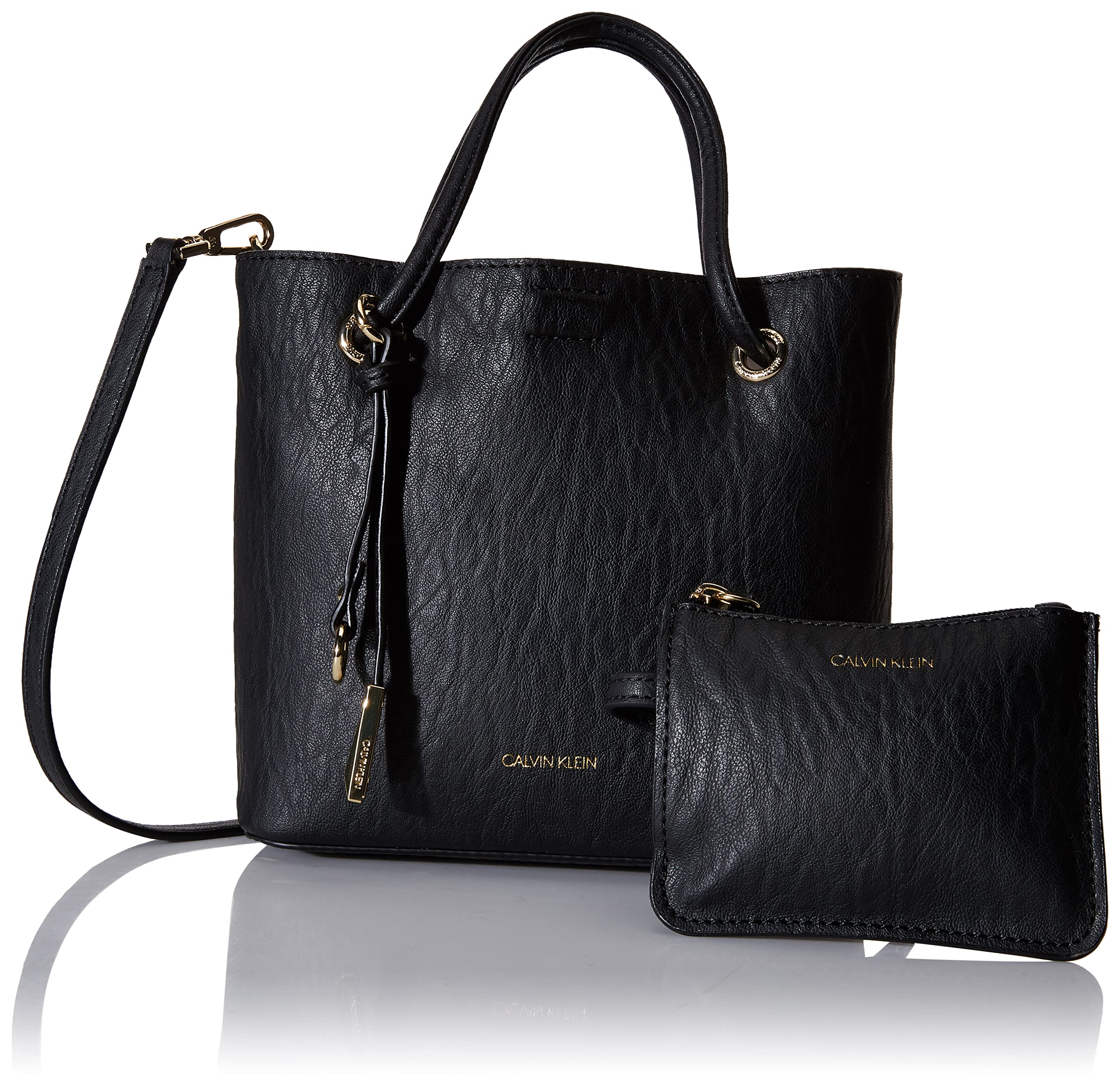 Calvin Klein Gabrianna Bubble Lamb Mini Tote Crossbody Bag for Women | Stylish Leather Shoulder Purse | Perfect for Work, Travel & Everyday Use