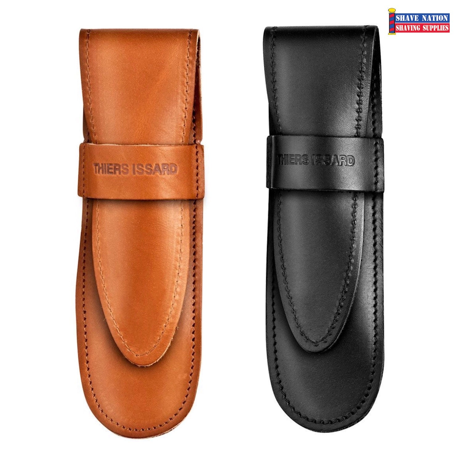 Premium Thiers Issard Leather Straight Razor Sheath Wallet - Durable Travel Case for Barber & Shaving Enthusiasts - Perfect for Grooming Kits, Home Use & Professional Barbershops