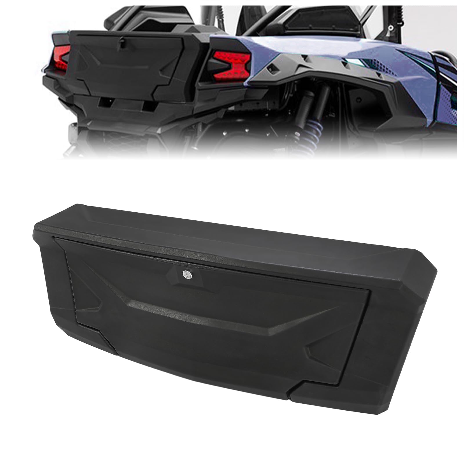 KUAFU Rear Trunk Cargo Storage Box Replacement for 2020-2025 Kawasaki Teryx KRX4 & KRX 1000 (Fits OEM 99994-1320) | Durable ATV/UTV Tail Storage Organizer for Off-Road Adventures & Hunting Gear