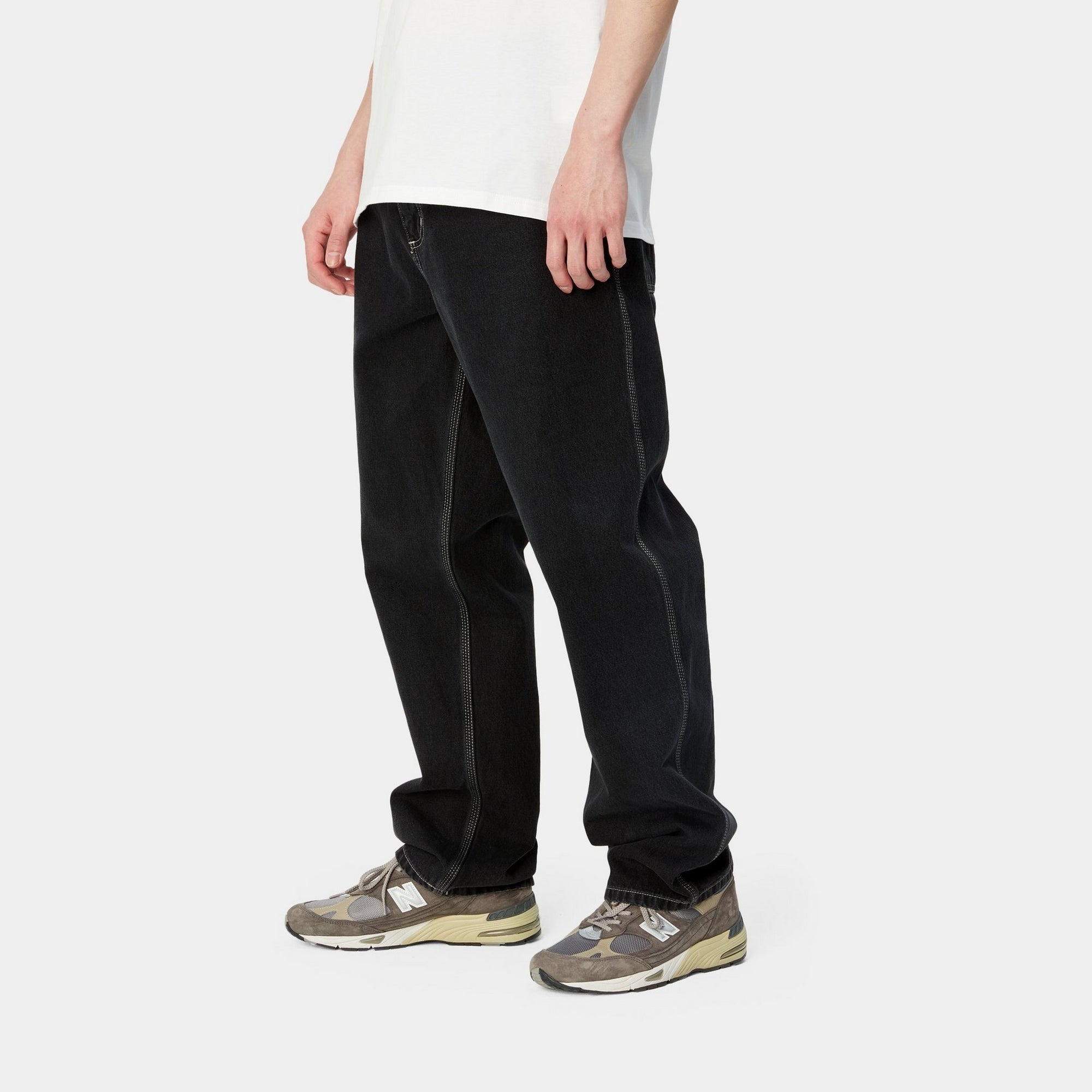 Simple Pant Denim | Black Heavy Stone Wash Jeans for Men & Women - Perfect for Casual Wear, Work & Everyday Outfits