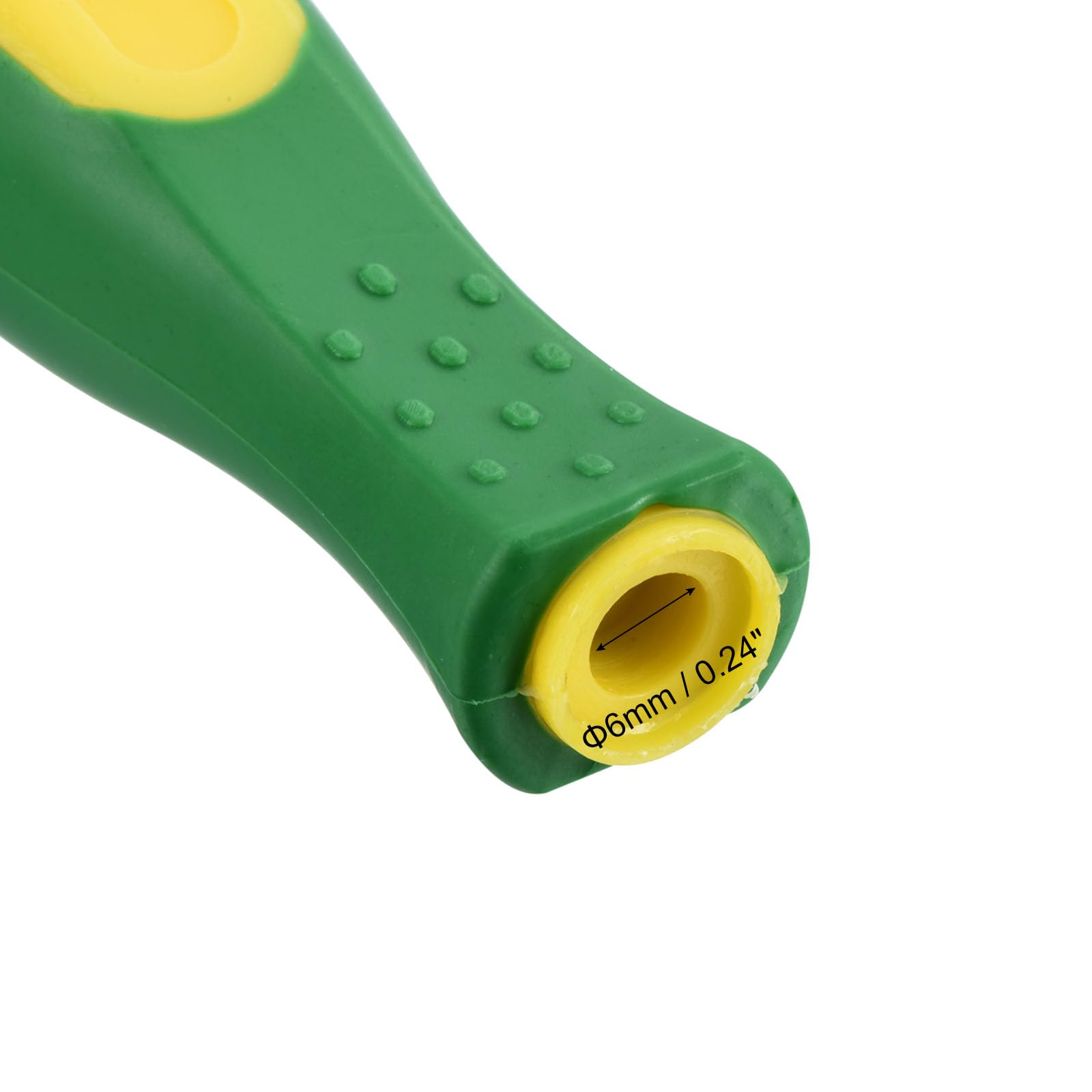 PATIKIL 4.3 Inch Rubber File Handle Replacement - 5 Pack with Metal Collar for 0.24