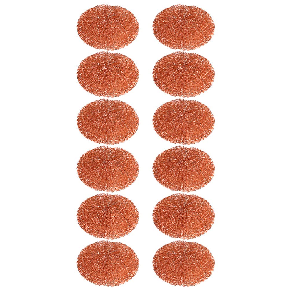 DOITOOL 12-Pack Stainless Steel Scrubber Sponges - Heavy Duty Metal Cleaning Pads for Pots, Pans, Dishes & Woks - Rust-Free Scouring Pads for Kitchen, Grill & Outdoor Cooking Cleaning