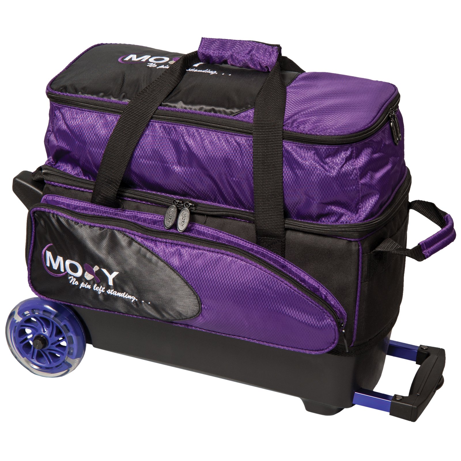 Premium Moxy Blade Double Roller Bowling Bag - Durable & Spacious for Tournaments & League Play - Perfect for Bowling Enthusiasts & Pros