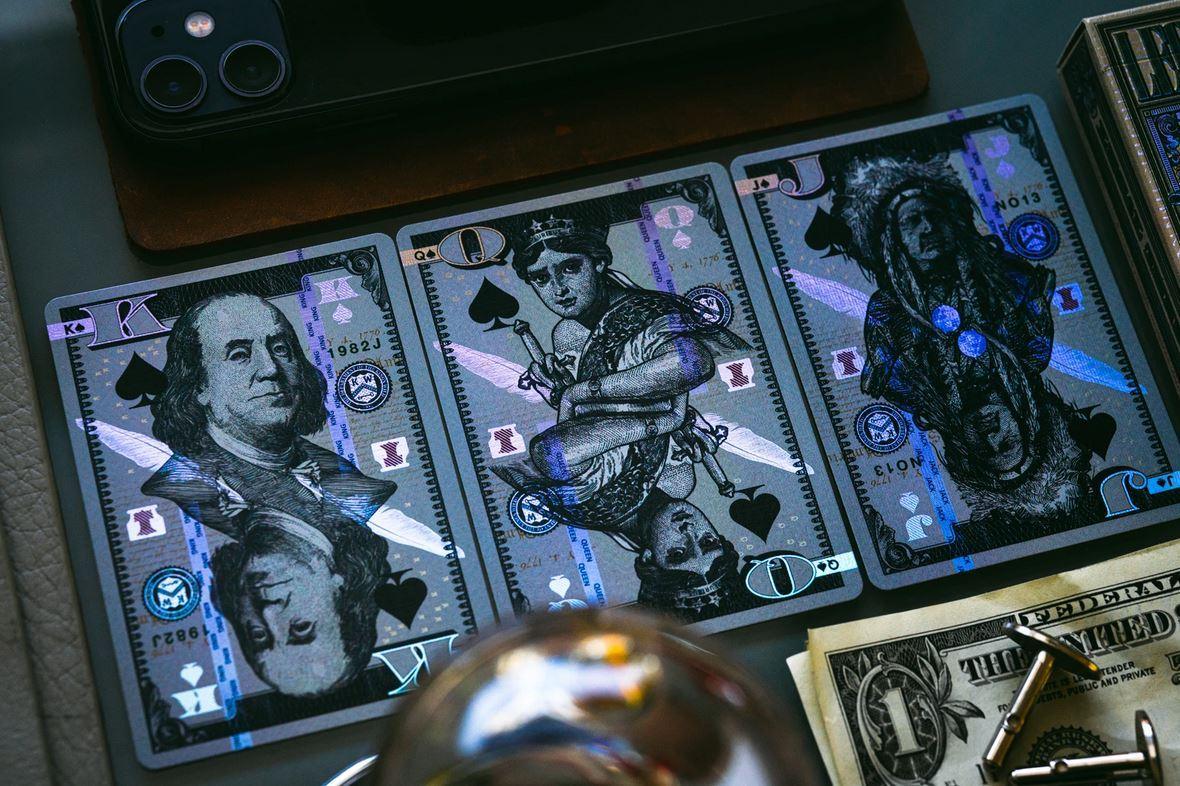 Holographic Legal Tender Version II Playing Cards - Premium Collectible Deck by Kings Wild Projects | Perfect for Magic Tricks, Cardistry & Poker Games