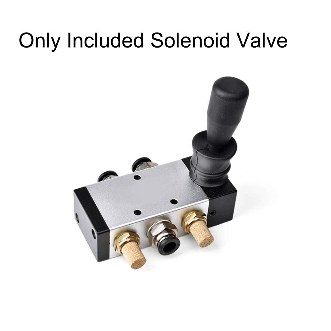 uxcell 2 Position 5 Way 3/8 Inch PT Manual Hand Pull Solenoid Valve - Pneumatic Air Hand Lever Operated Valve for Industrial Automation & Air Compressor Systems