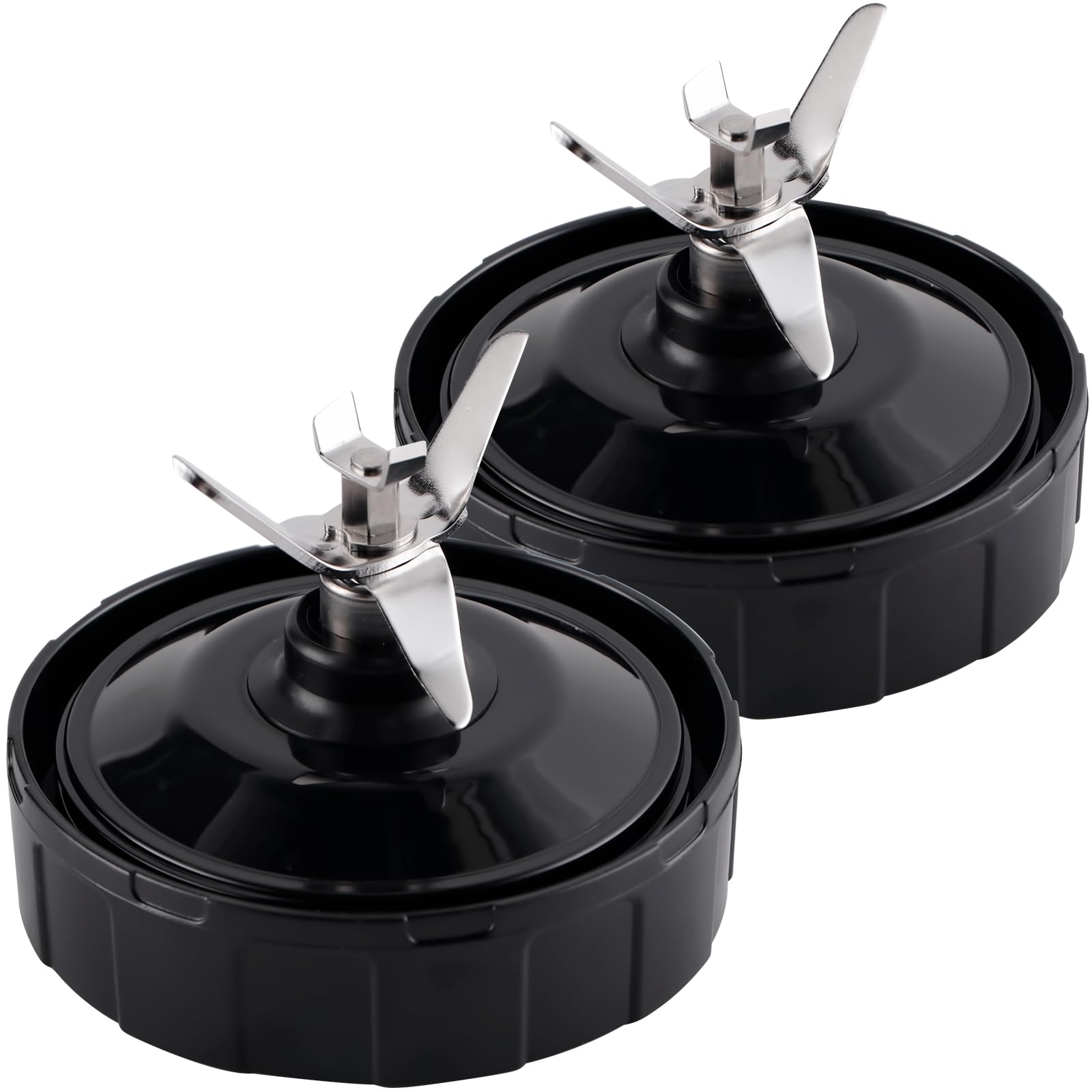 2-Pack 7-Fins Extractor Blade Assembly Replacement for Nutri Ninja Auto iQ BL480 BL482 BL642 BL682 NN102 Blenders - High Performance Blender Parts for Smoothies, Juices & Food Prep
