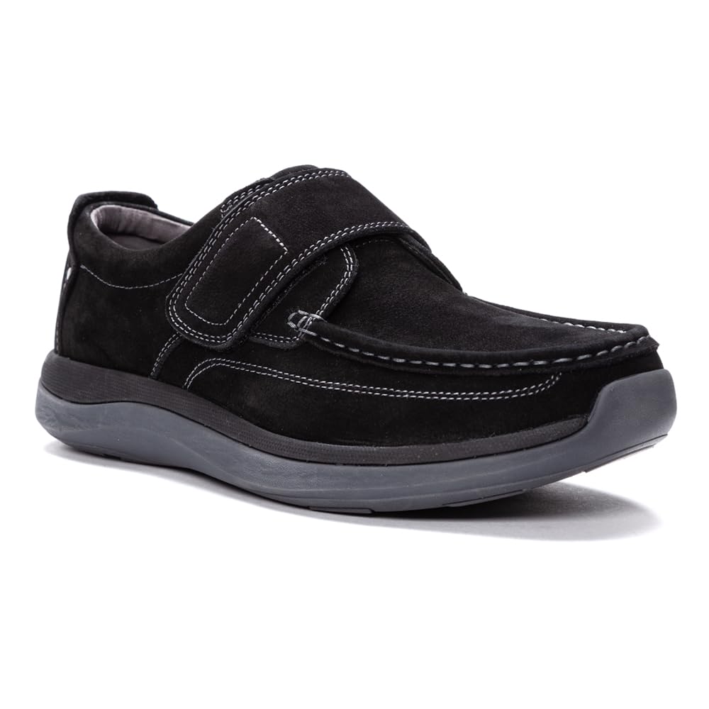 **Propét Men's Porter Slip-On Shoes with Hook & Loop Strap – Comfortable Casual & Travel Walking Shoes for Men**    *(Use: Ideal for daily wear, travel, work, and outdoor activities – lightweight and easy to slip on/off.)*