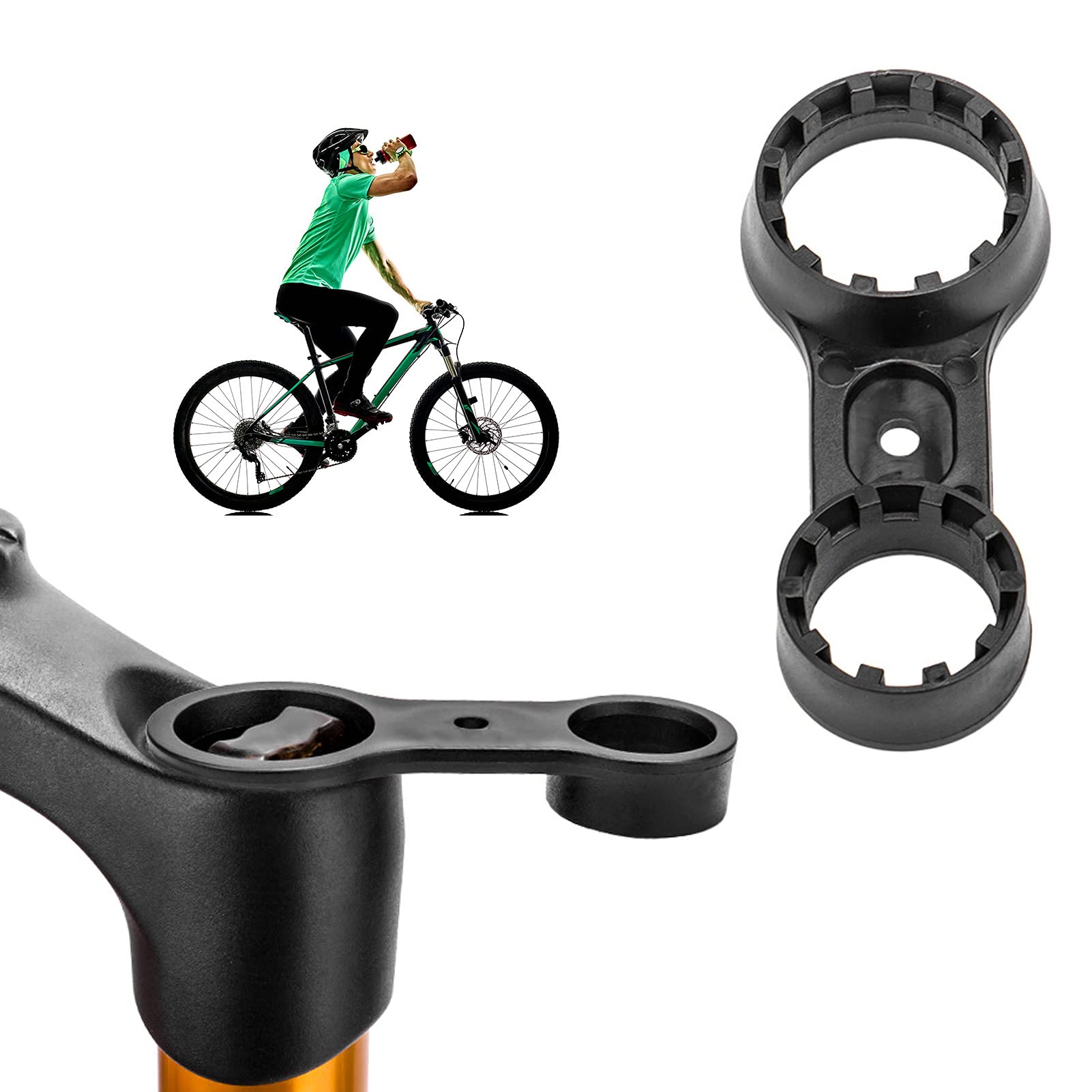 Mountain Bike Fork Spanner Wrench - Plastic Front Fork Repair Tool for XCT/XCM/XCR - Durable Bicycle Maintenance Hardware for Trail Riding & Off-Road Cycling