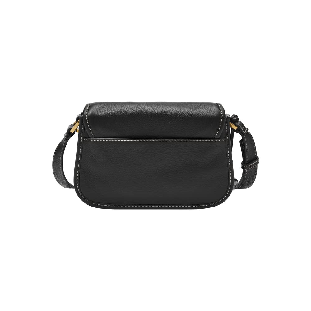 Fossil Women's Heritage Leather Mini Flap Crossbody Purse Handbag - Stylish & Durable Leather Shoulder Bag for Everyday Use, Work, and Travel