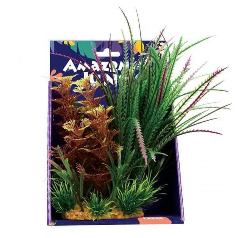 Amazon Jungle Razor Grass Display - 20cm Tall Artificial Plant for Home & Office Decor | Perfect for Terrariums, Fairy Gardens, and DIY Crafts
