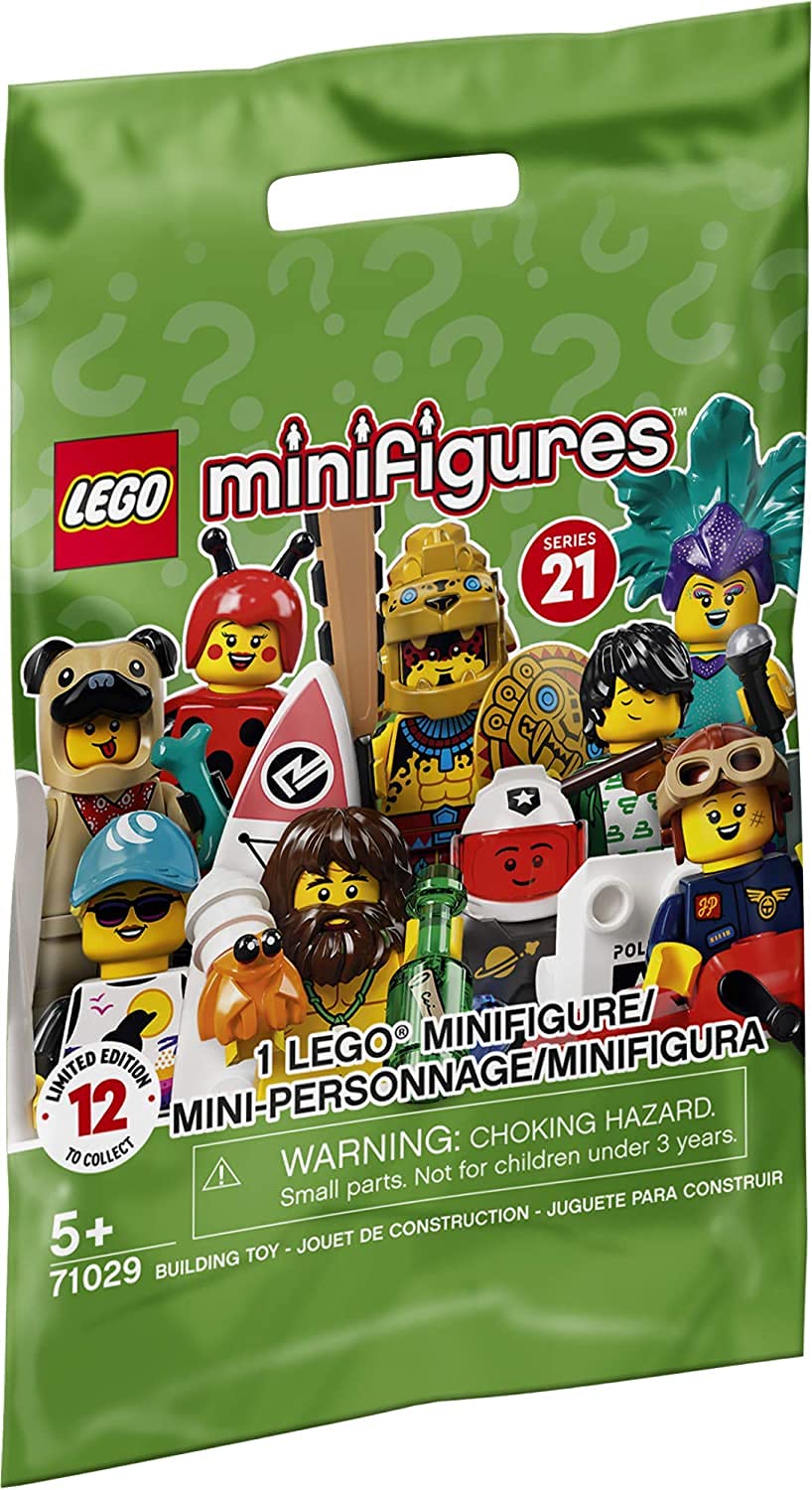 LEGO Minifigures Series 21 71029 Limited Edition Collectible Building Kit - New 2021 (1 of 12 to Collect) - Perfect for LEGO Fans, Gift Ideas & Display Collections