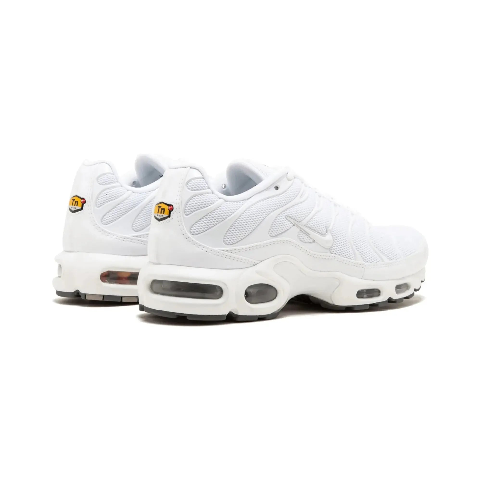 Nike Air Max Plus TN Triple White Men's Running Shoes - Lightweight Comfort for Gym, Workout & Casual Wear
