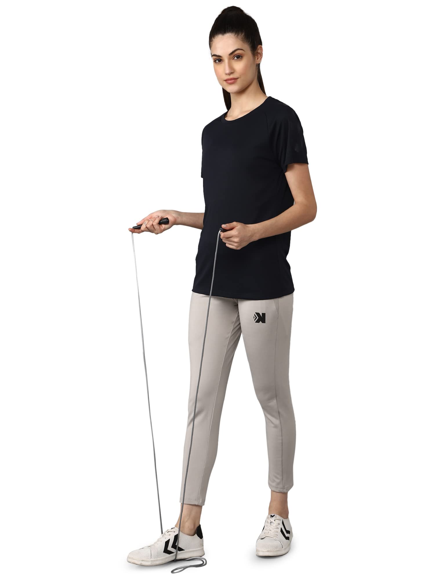 hummel Women's Polyester T-Shirt - Comfortable Casual Short Sleeve Top for Everyday Wear, Gym & Outdoor Activities