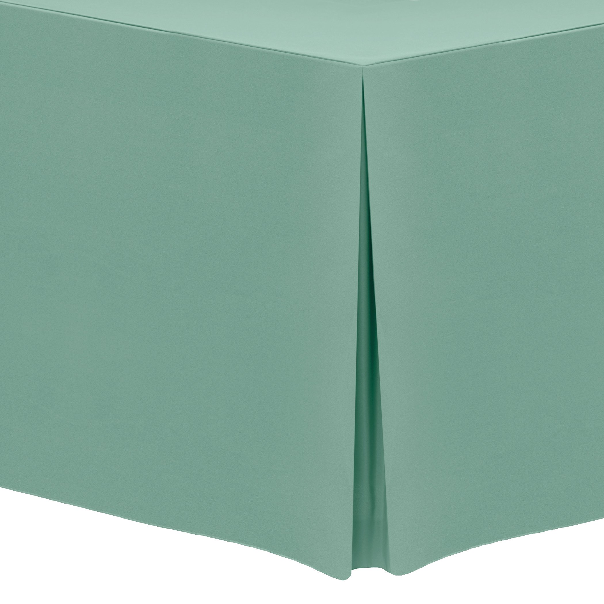 Premium 4 ft. Polyester Fitted Tablecloth for 24x48-Inch Rectangular Tables - 42