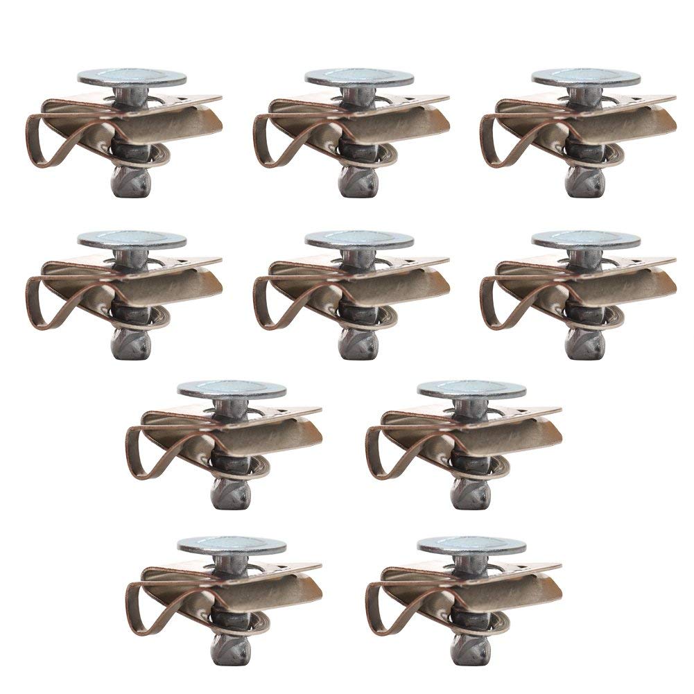 10x Engine Cover Screw Clips & Splash Guard Fasteners Kit - 8D0805121 Undertray Clips for Car Underbody Protection - Perfect for DIY Auto Repair & Maintenance