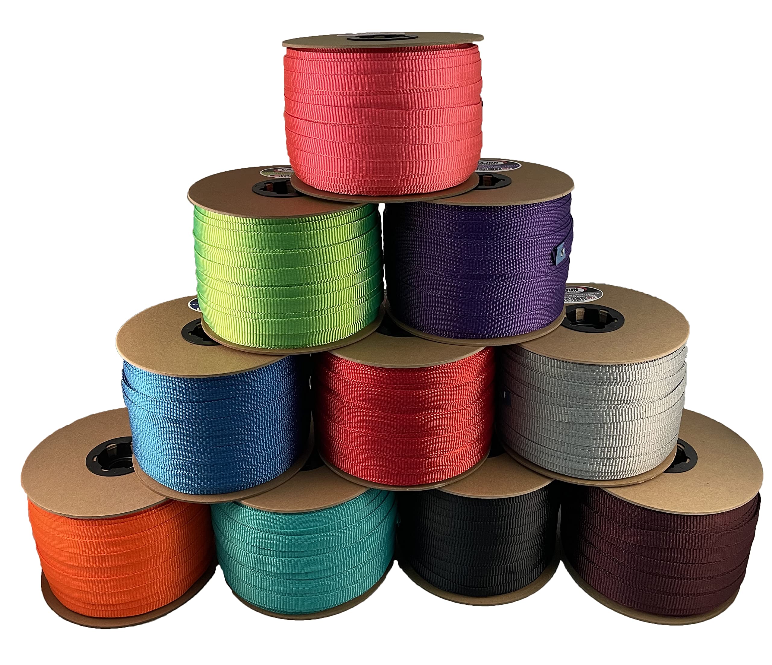 5/8 Inch Black Cajun Pull Line - 1500 lb Capacity Polyester Pulling Tape - Heavy Duty Cable Pulling Tool - Made in USA - Perfect for Electrical Wiring, Underground Conduit Installation & Construction Projects