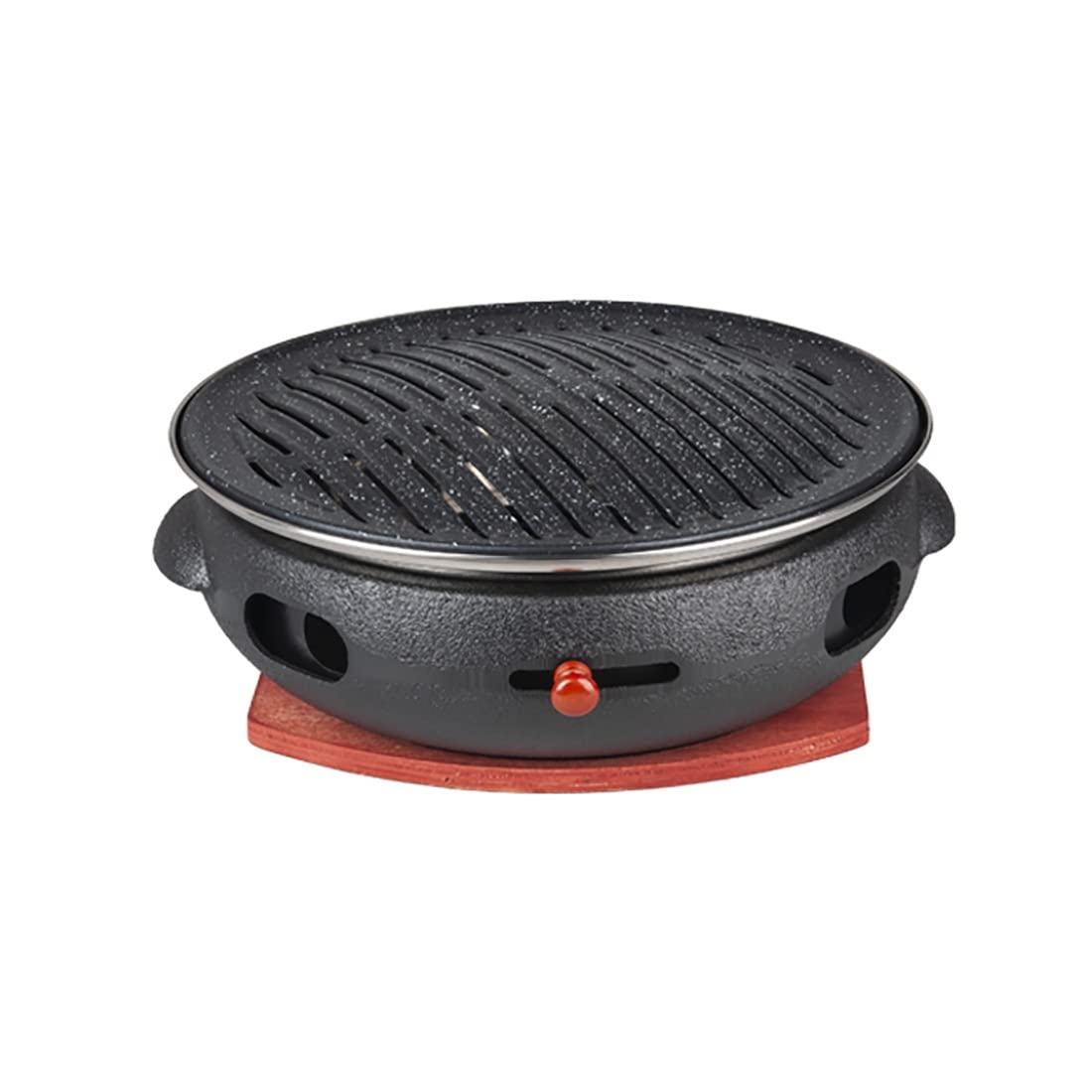 Portable Charcoal Grill for Korean BBQ - Mini Outdoor Grill with Non-Stick Baking Pan | Healthy & Durable for Camping, Picnics, Backyard Parties (Color: A)