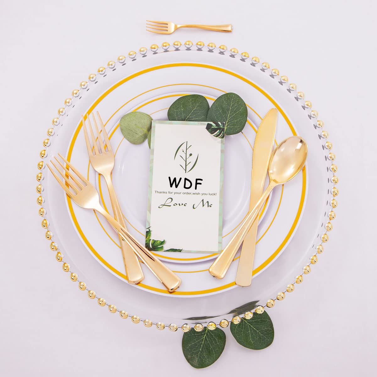 100 Pcs Gold Plastic Forks Heavy Duty Disposable Cutlery - BPA-Free, Sturdy & Durable 7.4 Inch Elegant Forks for Desserts, Parties, Weddings, Picnics, Catering Events and Daily Use - Perfect for Birthday Celebrations, Baby Showers and Office Luncheons