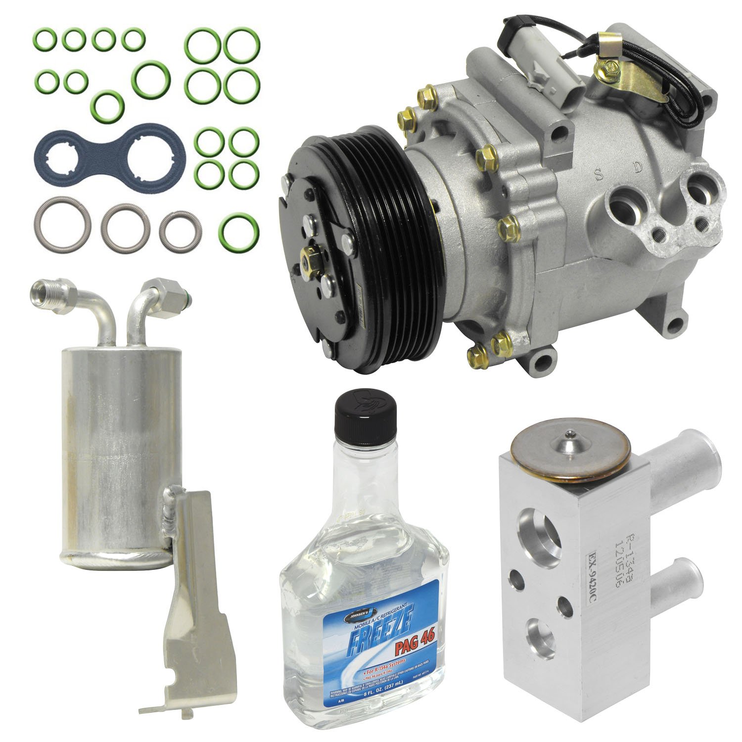 Universal KT 4452 Air Conditioner Compressor & Component Kit - Replacement Parts for Car AC System | Perfect for DIY Auto Repair & Vehicle Maintenance