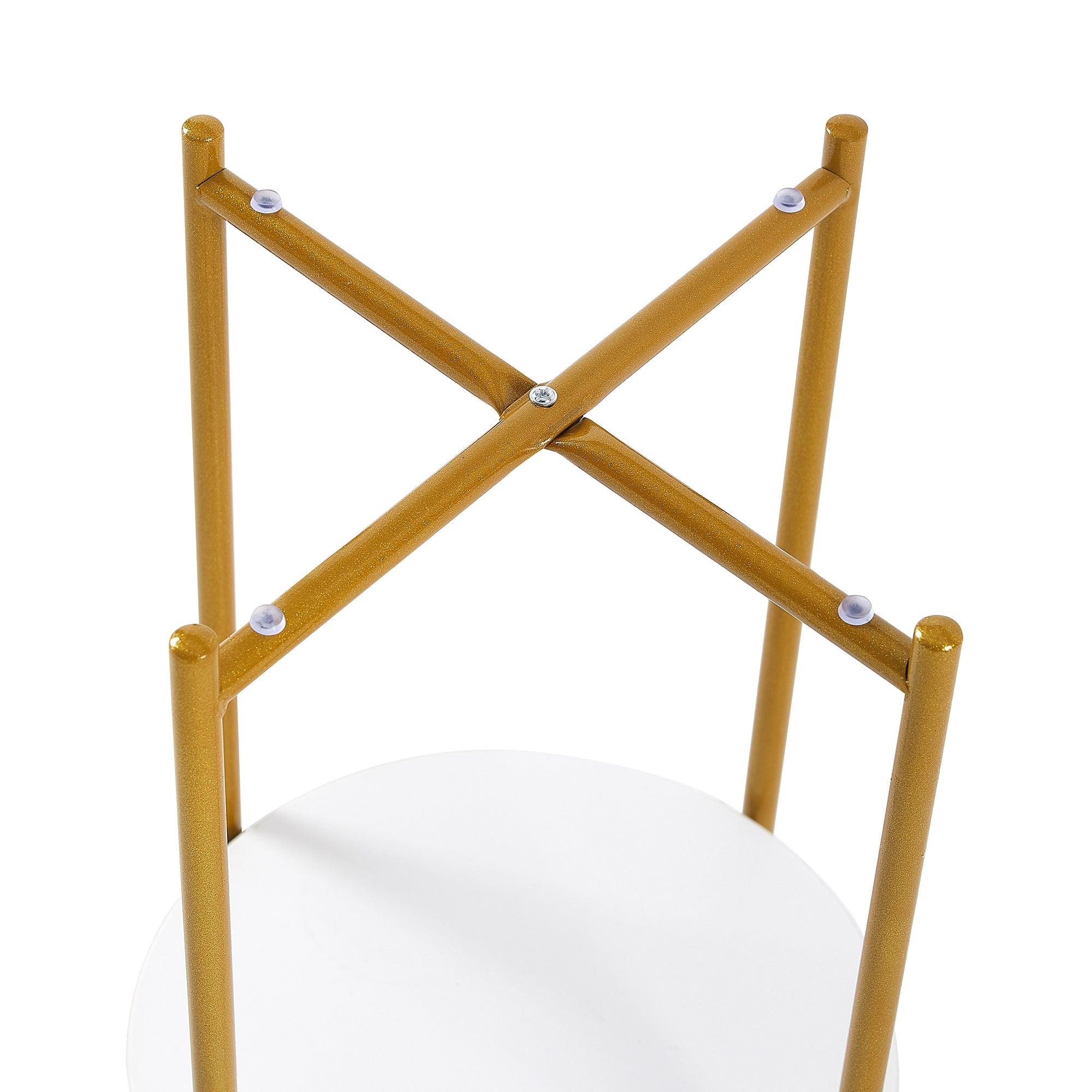 2-Tier Round End Table with Tempered Glass & Marble Top - Gold Metal Frame Accent Table for Living Room, Bedroom, Office - Perfect for Coffee, Books & Decor Display