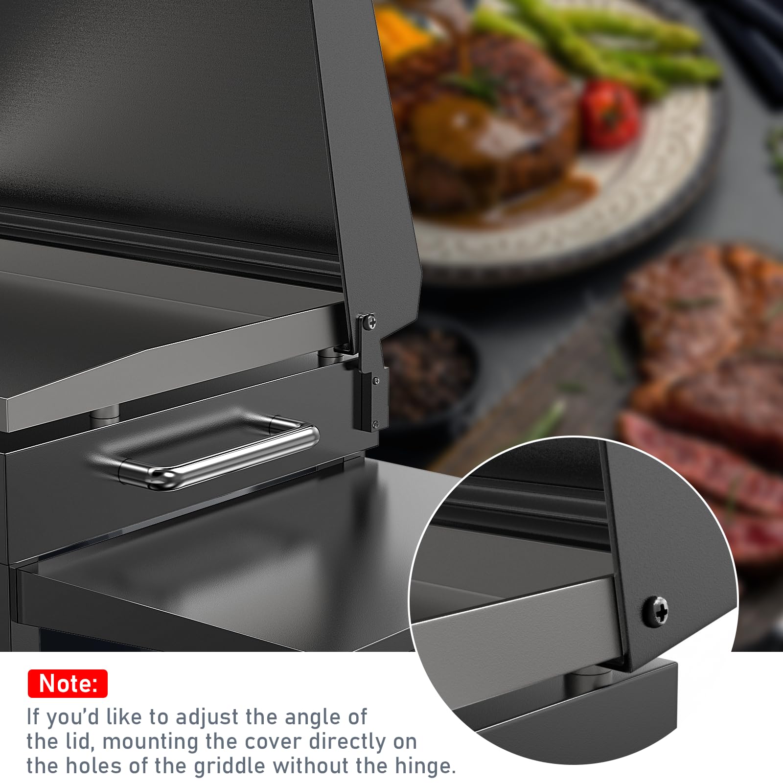 Blackstone Griddle Lid 36 Inch - Hard Cover Hood Replacement for Models 1554, 1836, 1825, 1866, 1984, 1560, 1863, 2177 | Durable Griddle Accessories & Replacement Parts | Perfect for Outdoor Cooking, Camping & Backyard BBQs