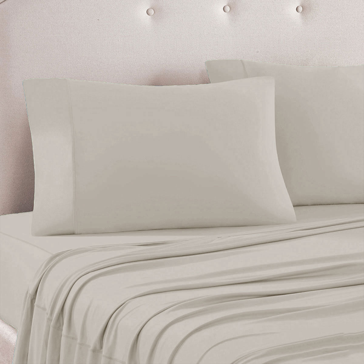 Art Terrace Microfiber Sheet Set Queen Size 33cm Wall Taupe Color - Ultra Soft Bedding for Cozy Sleep & Luxury Bedroom Decor