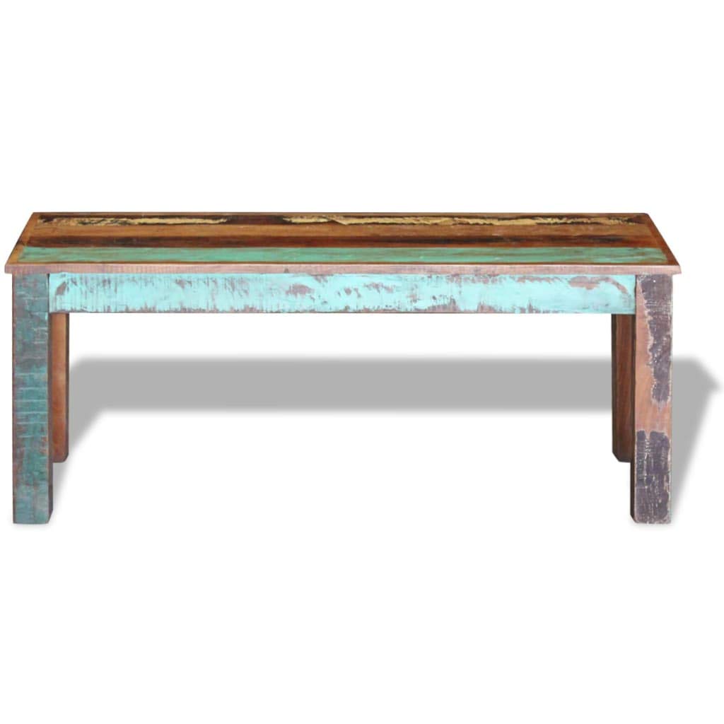 Handmade Solid Reclaimed Wood Bench - 43.3