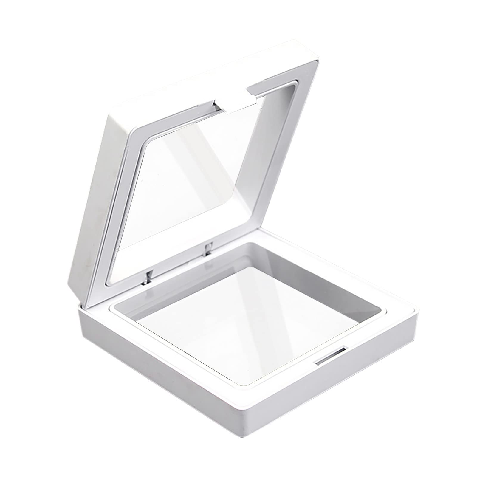 3D Floating Challenge Coin Display Frame - Clear Military & Commemorative Coin Holder, Earring Case - Perfect for Collectors, Veterans, and Gift Giving
