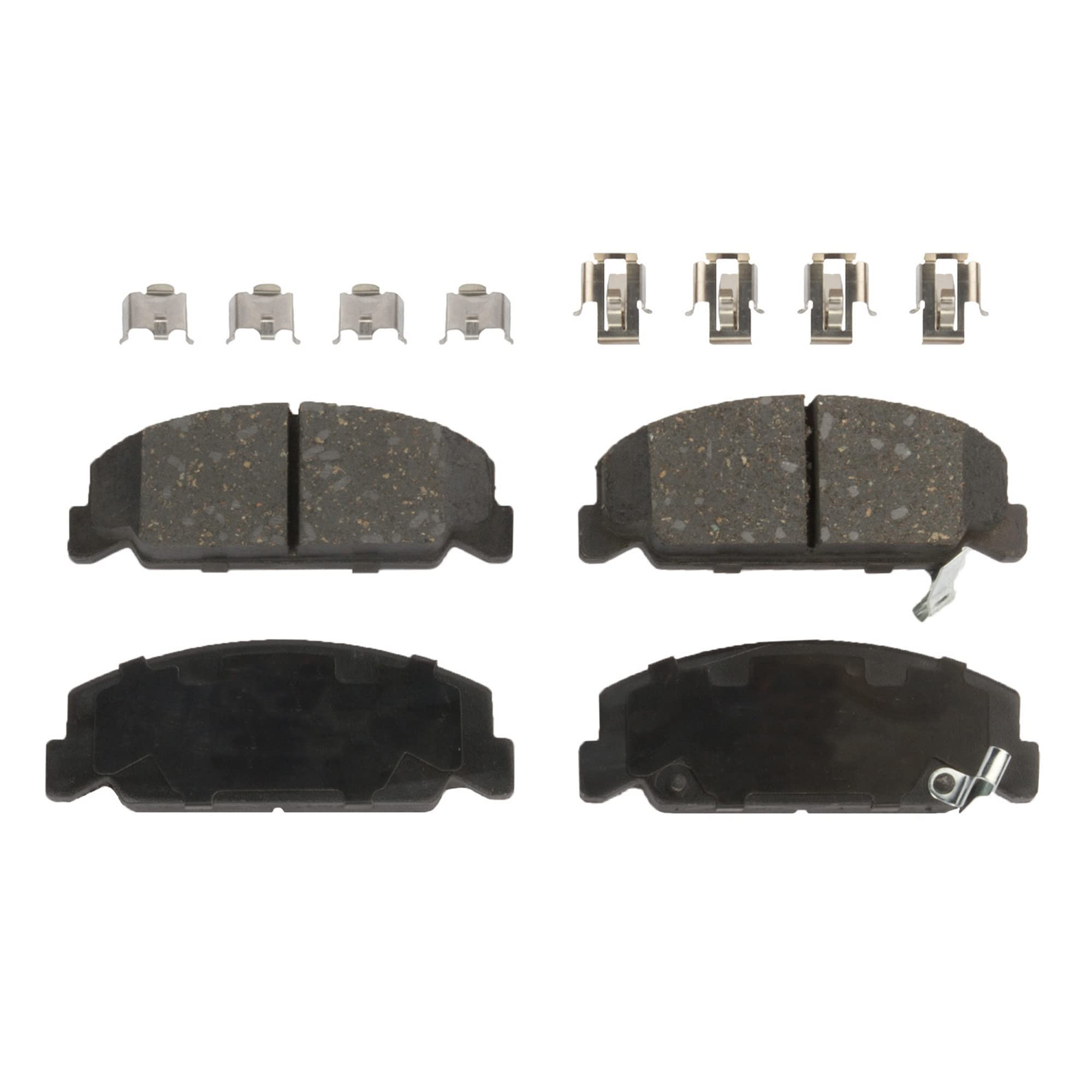 High-Performance Front Brake Disc and Pad Kit - 2-Wheel Set for 1994-1998 Ford Mustang | Ceramic Brake Pads, 5-Lug Cast Iron Rotors | Improved Stopping Power for Street & Track Use