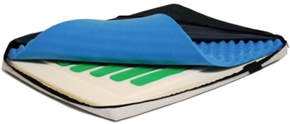 Lumex 4-Inch Foam & Gel Mattress Topper - Queen Size (42x80 Inches) - Pressure Relief & Cooling Comfort for Better Sleep - Perfect for Back Pain Relief & Hot Sleepers
