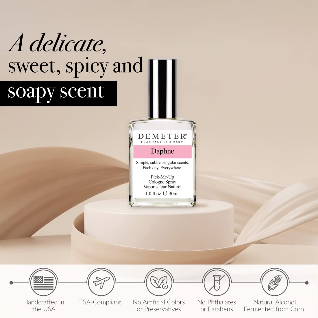 DEMETER Daphne Perfume for Women - 1 oz Cologne Spray | Floral Fragrance, Long-Lasting Scent | Perfect for Daily Wear, Office & Romantic Dates