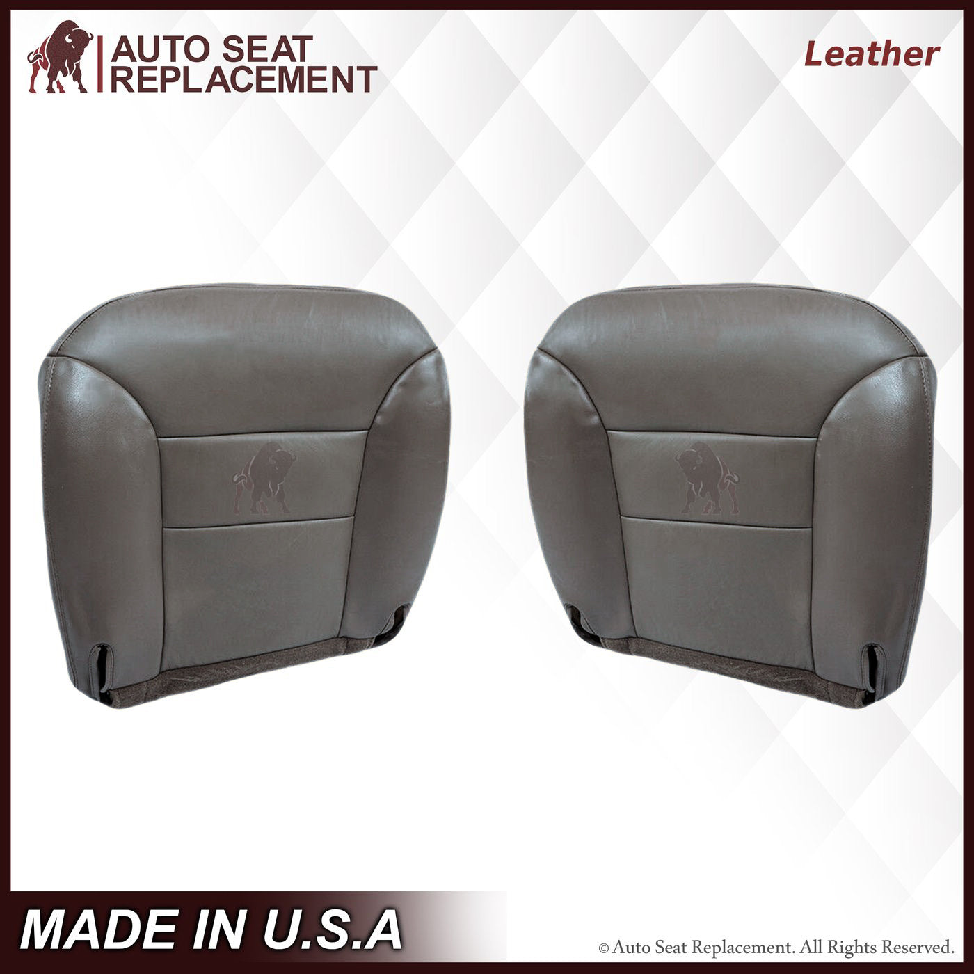 1995-1999 GMC Sierra SLT SLE Custom Fit Seat Covers - Premium Gray Car Seat Protectors for Trucks | Perfect for Daily Commute, Road Trips & Off-Road Adventures