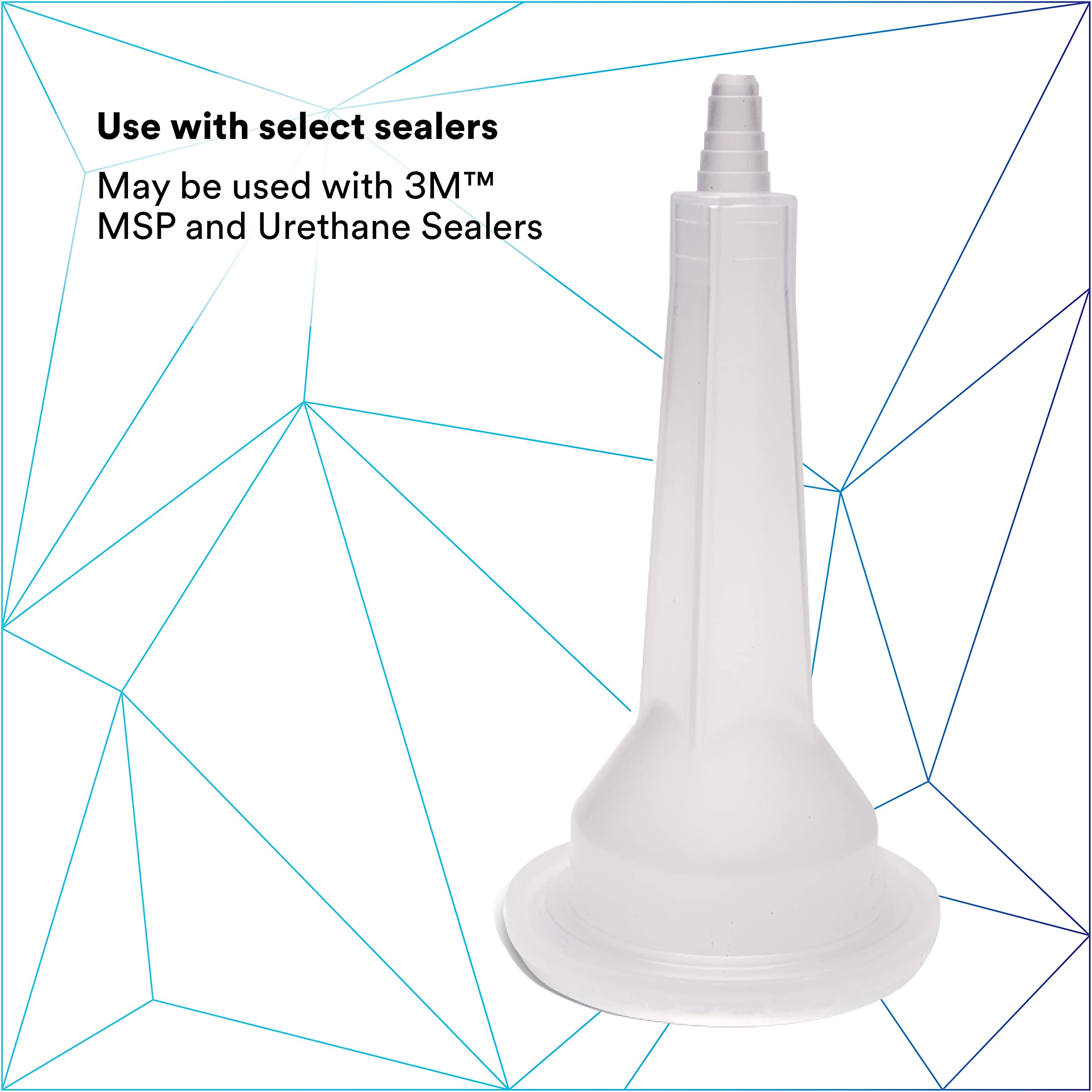 3M OEM Seam Sealer Tip Adapter 08206 - 6 Pack for One-Part Seam Sealers, Perfect Match for OEM Seams - Ideal for Automotive, Marine & RV Seam Sealing Applications