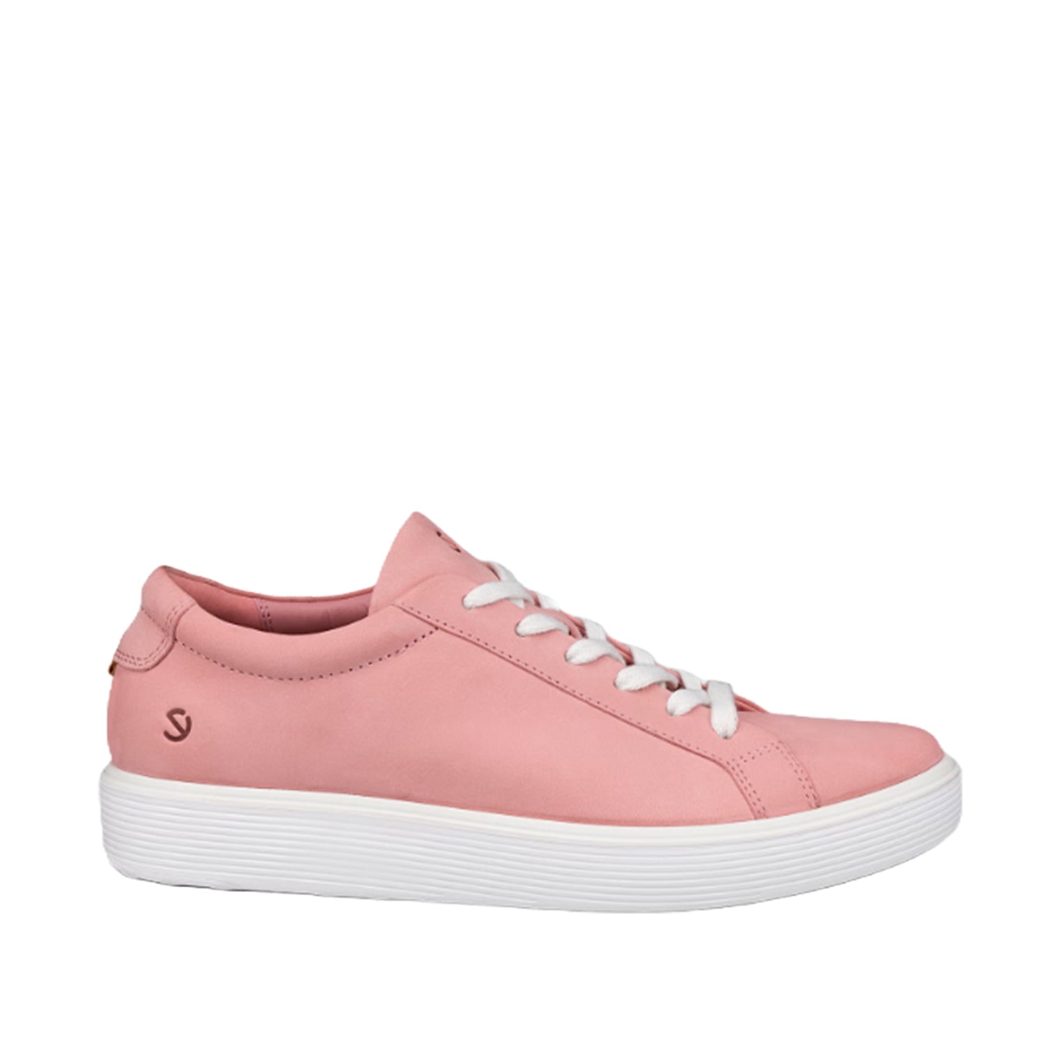 ECCO Women's Soft 60 Lace-Up Walking Shoes in Old Rose - Comfortable Casual Sneakers for Walking, Travel & Everyday Wear